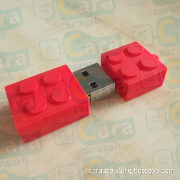 PVC Dots Building Block 3D Toys shape USB Flash Drives advertising gifts for kids